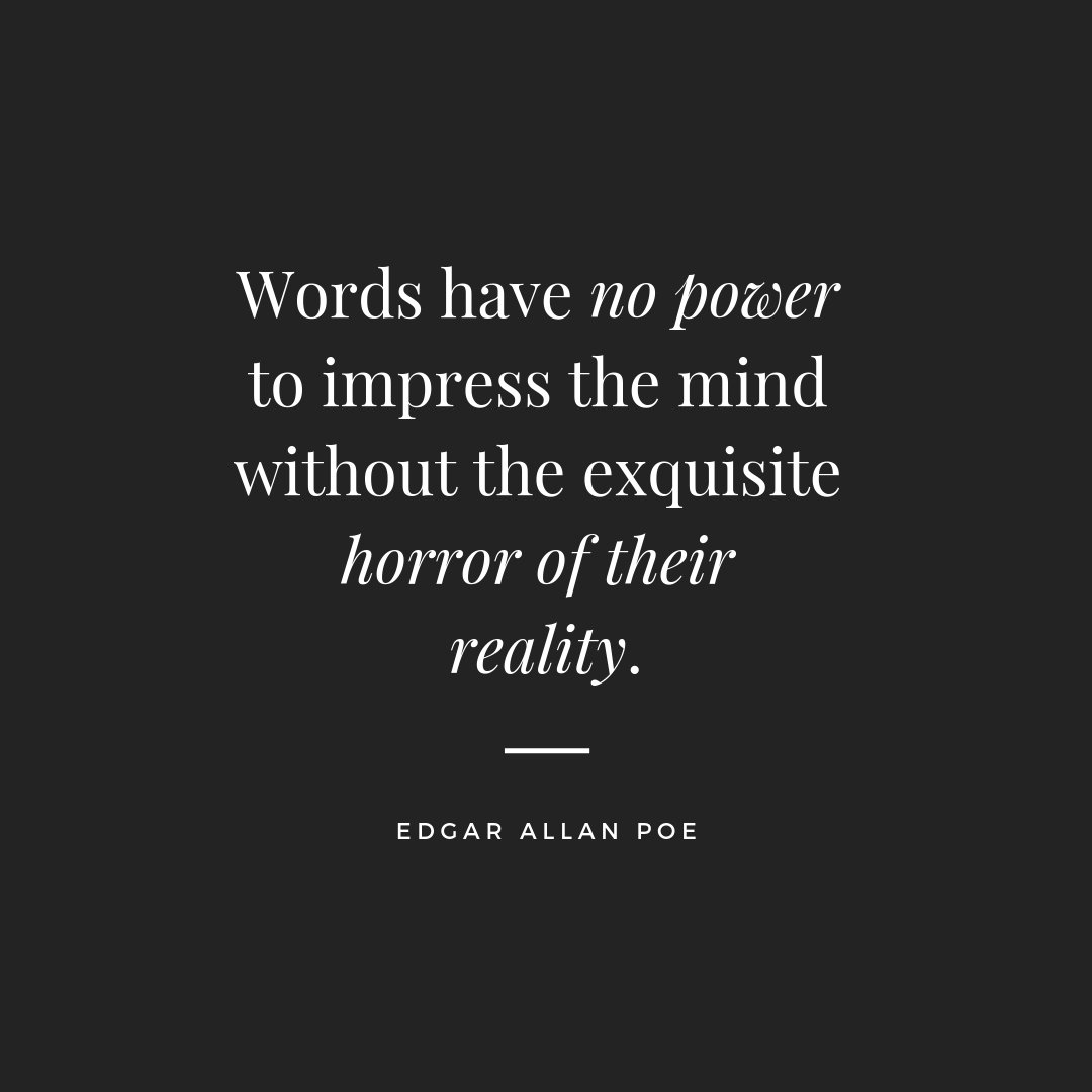 'Words have no power to impress the mind without the exquisite horror of their reality' - Edgar Allan Poe

 tickets &amp; info bit.ly/2BdsTlN 

#poetry #literature #Edgarallanpoe #Frankenstein #MaryShelley #theatre #mondaymotivation #theatre #london #fringe #drama