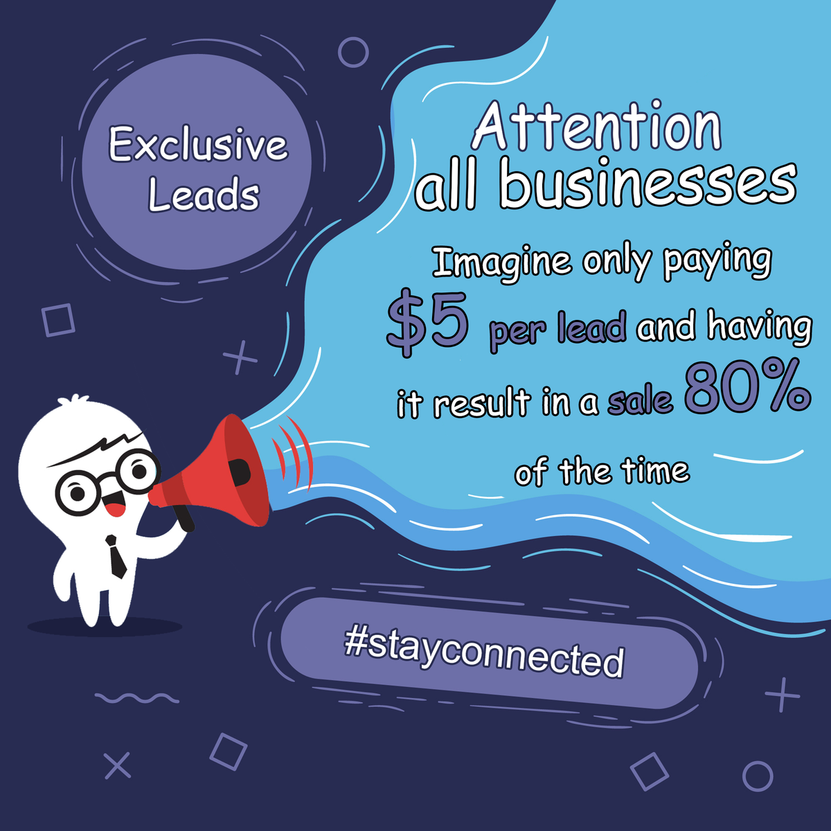 sidehustleapps's tweet photo. #Attention all #businesses. Imagine only paying $5 per #lead and having it result in a #sale 80% of the time....
#StayConnected #iGoGiG https://t.co/wIvcwd2J0L