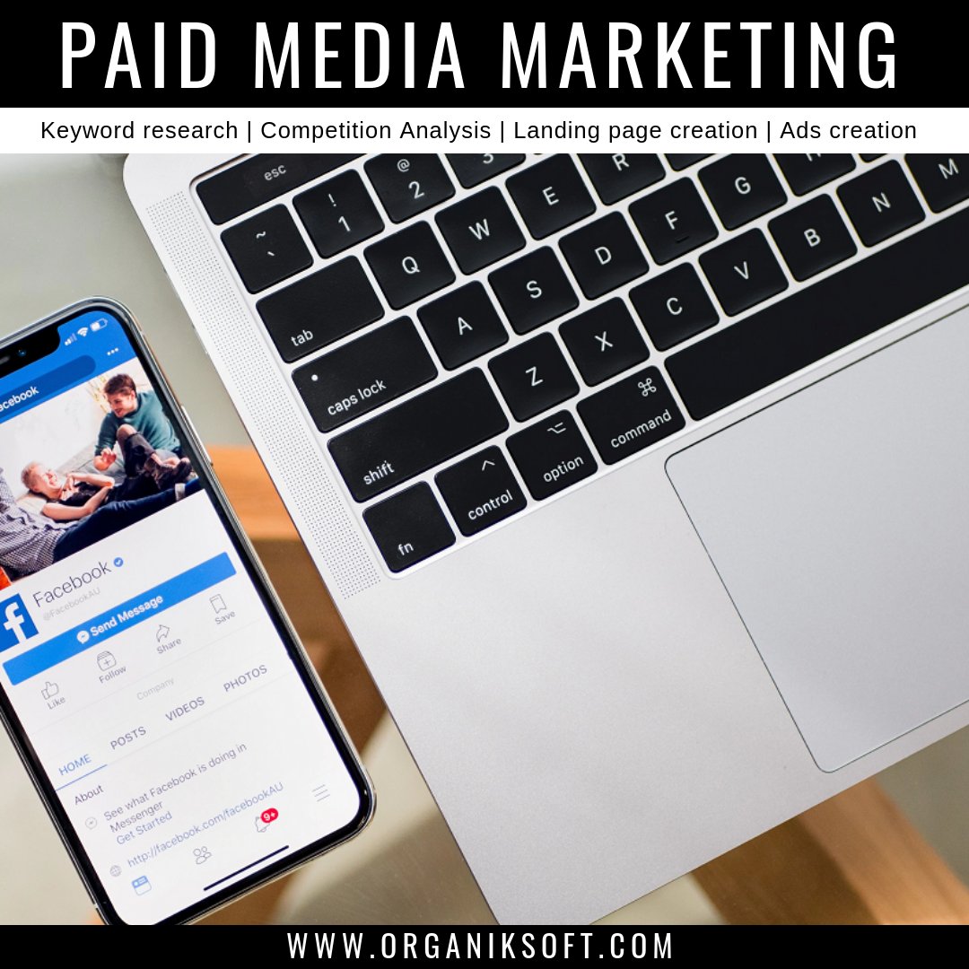 organicsoftinc's tweet photo. How we do it? We pair owned media like a website or social channels with paid media channels, usually PPC campaigns or social media ads.
#OrganicSoftINC https://t.co/QS61REAWJi
