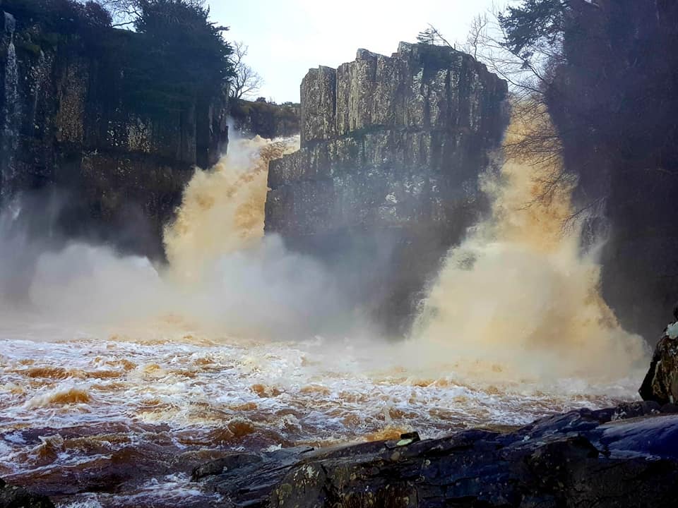 HighForceWater's tweet photo. What a sight on Saturday! Water was thundering over High Force after heavy overnight rain. Did you get to see it in action? #waterfall #HIghForce #nature #waterfallwalks https://t.co/KPrRZoTEQS
