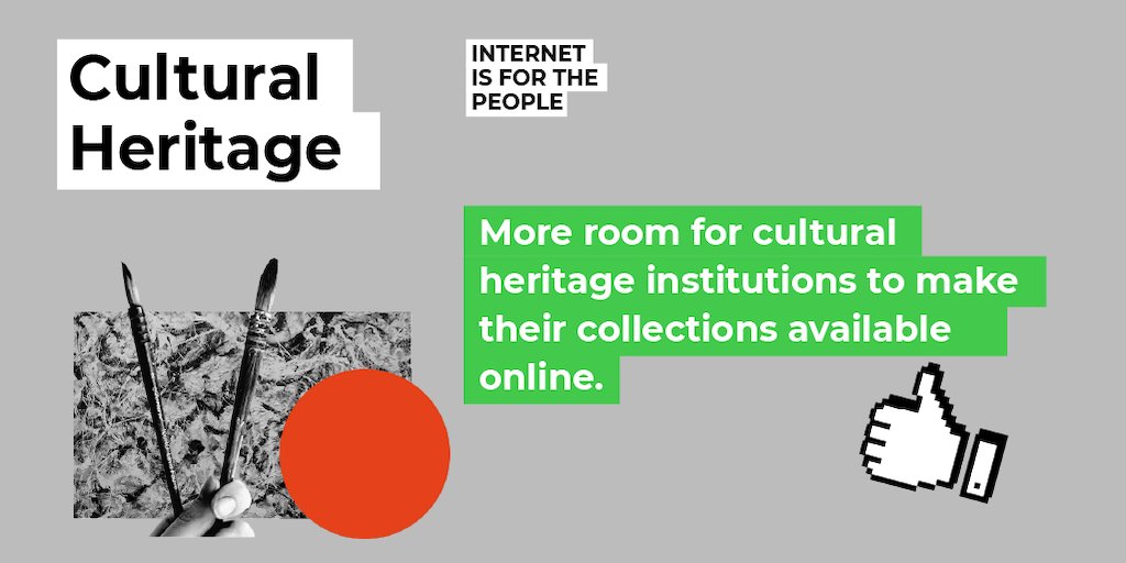 atarkowski's tweet photo. New #copyright Directive is not just about #contentfilters. Changes for #heritage institutions and their users would be positive - more room for cultural heritage institutions to make their collections available online. https://t.co/8fOaVkRr2t #OpenGLAM #SaveYourInternet https://t.co/O6ptchpWMo