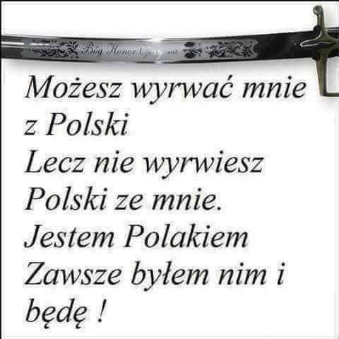peperoni81's tweet photo. Kto Ty jesteś?
Polak mały!
Jaki znak Twój?
Orzeł biały!
Gdzie Ty mieszkasz?
Między swemi!
W jakim kraju?
W polskiej ziemi!
Czym ta ziemia?
Mą ojczyzną!
Czym zdobyta?
Krwią i blizną!
Czy ją kochasz?
Kocham szczerze!
A w co wierzysz?
W Polskę wierzę! https://t.co/5TUmVp0w5I