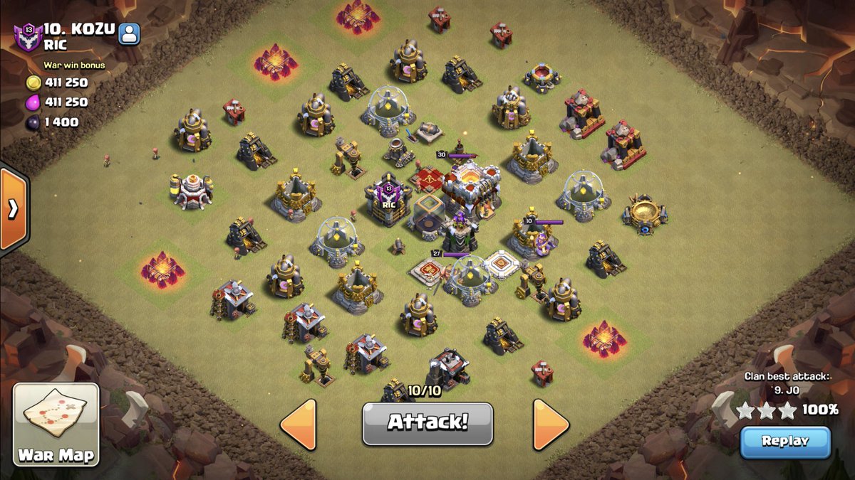 kennyjogaming's tweet photo. Ugh what’s the point in this? This is my war attack this morning 😒. I tried to queen walk the whole thing 😈 @ClashofClans @YouTubeGaming @ti_globetrotter #ClashOfClans #cocwar #cocrushedbase https://t.co/goKlhjUlKW