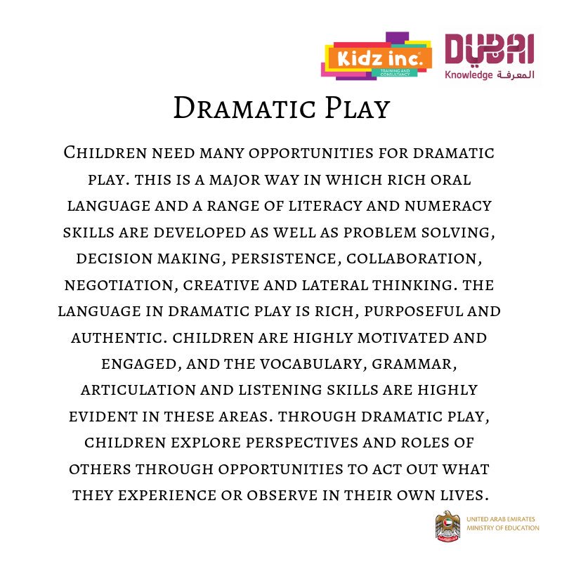 kidz_inc_dubai's tweet photo. ππ«ππ¦πππ’π ππ₯ππ² π€Έπ»ββοΈπ€Ήπ»ββοΈπ§©π¦
.
.
.
#morethanjustplay #kidzincdubai #eytalking #parenting #ece #dubaimums #training #cache #cachetraining #teacherstraining #nurseriesindubai #dubaieducation #ministryofeducationuae #earlyyears #earlyearsdubai #dramaticplay https://t.co/JgWQ0nayKV
