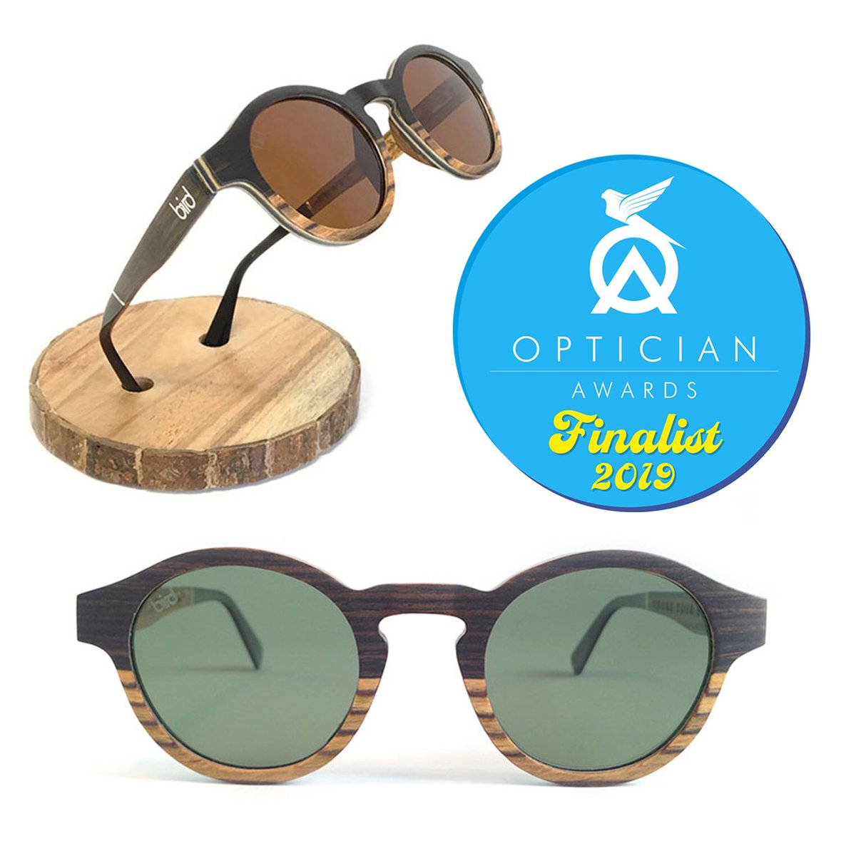 💥 EPIC NEWS to start the week... we're finalists in the Optician Awards (the BAFTAs for eyewear), Our Blackcap is up for 'FRAME OF THE YEAR' 😎🍾🎉 So excited! 
.
#opticianawards #bird #eyewear #frameoftheyear #optical Thanks <a href="/opticianonline/">Optician magazine</a> ⚡️