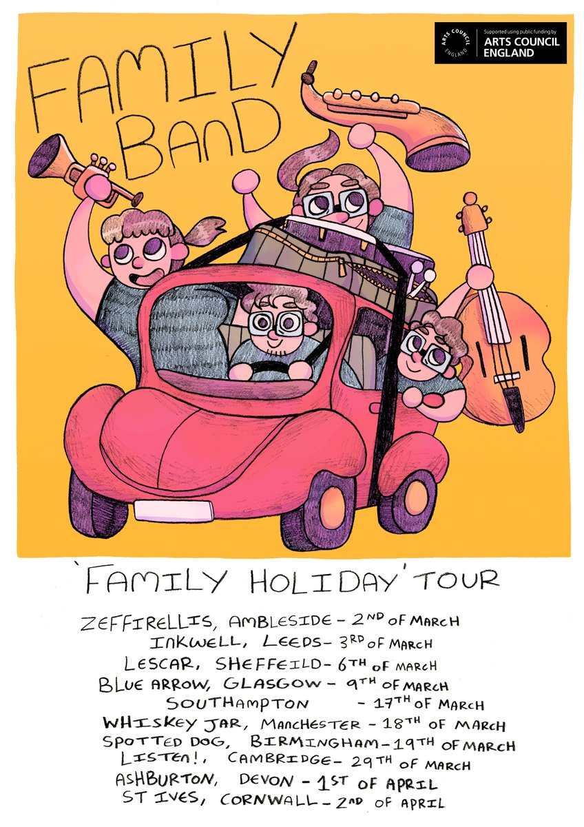 Tom Rivière (@tom_riviere) on Twitter photo Extremely psyched to be heading out on the road with Family Band next month with the support of <a href="/ace_national/">Arts Council England</a>. There'll be plenty of new music and other exciting things coming your way very soon. Stay tuned for more! Extremely psyched to be heading out on the road with Family Band next month with the support of <a href="/ace_national/">Arts Council England</a>. There'll be plenty of new music and other exciting things coming your way very soon. Stay tuned for more!