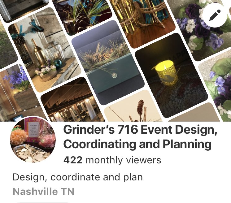 Pinterest is Grinder’s 716 go to app for DIY designs!