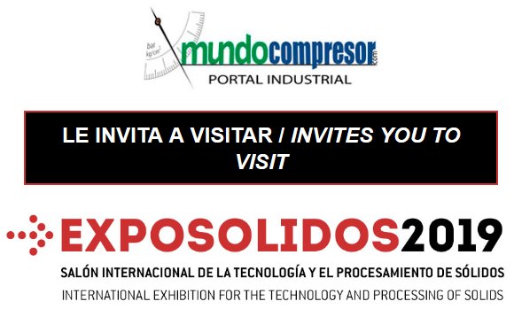 mundocompresor's tweet photo. #Recuerda: Mañana abren sus puertas #EXPOSOLIDOS2019 y #POLUSOLIDOS2019
Si aún no tienes tu invitación, te invitamos. Toda la info en nuestro especial ▶️https://t.co/aidy82G9Os @EXPOSOLIDOS @Polu_Solidos https://t.co/icUtHH6j4O