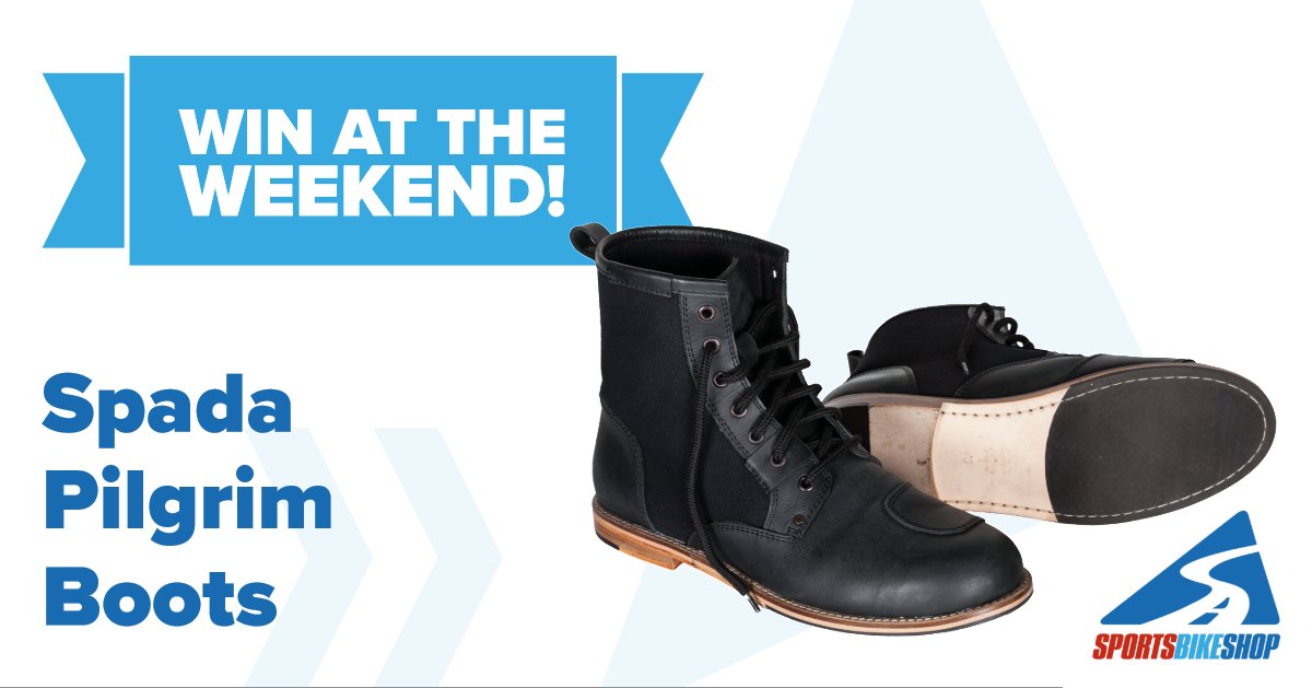 SPORTSBIKESHOP's tweet image. Fancy seeing these @SpadaClothingUK Pilgrim boots on the ends of your legs? With a simple follow and RT of this post, you could be the lucky winner of a pair 😁 Winner randomly chosen and notified on Monday at 9am, prize info here... bit.ly/SpadaPilgrim Good luck!