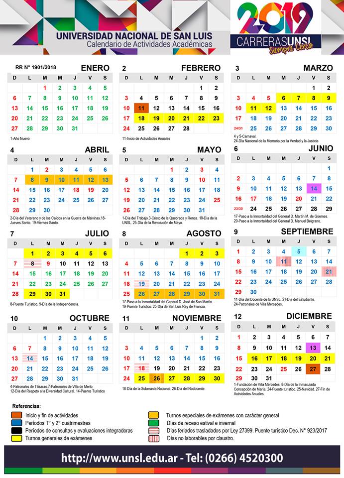 noticiasUNSL's tweet photo. 📣 Por Calendario Académico hoy inician las actividades anuales de la UNSL‼️
👉 Del 18 al 23 de febrero - Primer llamado de turnos de exámenes generales
👉 Del 11 al 15 de febrero - Período de consultas y/o evaluaciones integradoras
👉 13 de marzo - Inicio del 1º cuatrimestre https://t.co/pvGqMkFydP