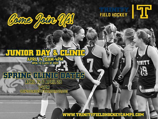 Trinity_FH's tweet photo. It's not too late to sign up for our Spring Clinics! We hope to see you there. Go to https://t.co/wVjY1US6tP for more information! #getbetter #jointheBants #TCFH #bringit https://t.co/KM01GySDeb https://t.co/O4pg8FRgtZ
