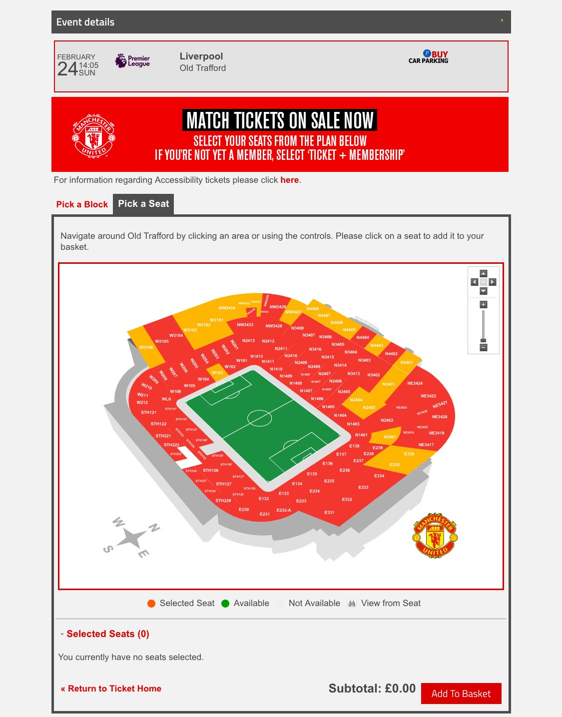 Footytix 海外サッカーチケット攻略ブログ パリ戦のチケットまた出てないかなとユナイテッドのチケット ページ見たら なんとリバプール戦のチケットが再販売されていました 抽選でもなかなか当たらないビッグ6との試合でも復活することがあるみたい