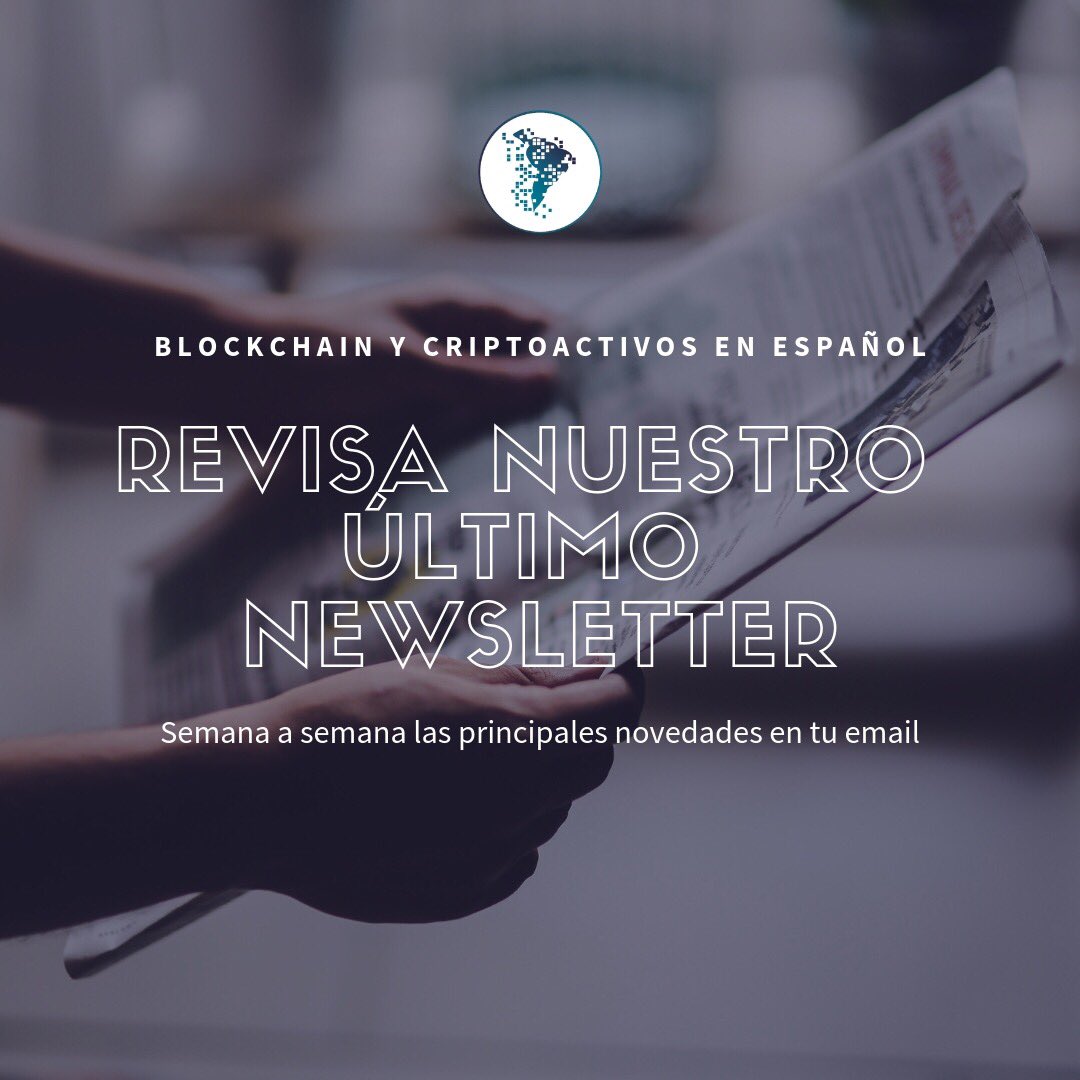 📰 Hemos enviado un nuevo Newsletter semanal sobre las noticias y novedades en torno a #Blockchain y #Criptoactivos en Latinoamérica y el Mundo 🌎

🗞 Suscríbete para recibir esta y otras informaciones!

👉 mailchi.mp/blockchainsumm…
