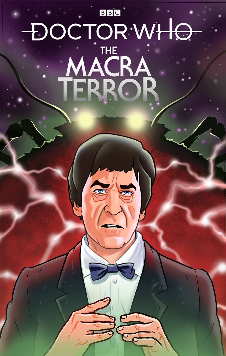 TARDISLibraryDW's tweet image. It may not be to everyone's taste, but here's the cover art for the re-animated Macra Terror, out next month (standard edition only - the steelbook Blu-ray will have a different design) timelash.com/tardis/edition… #DoctorWho