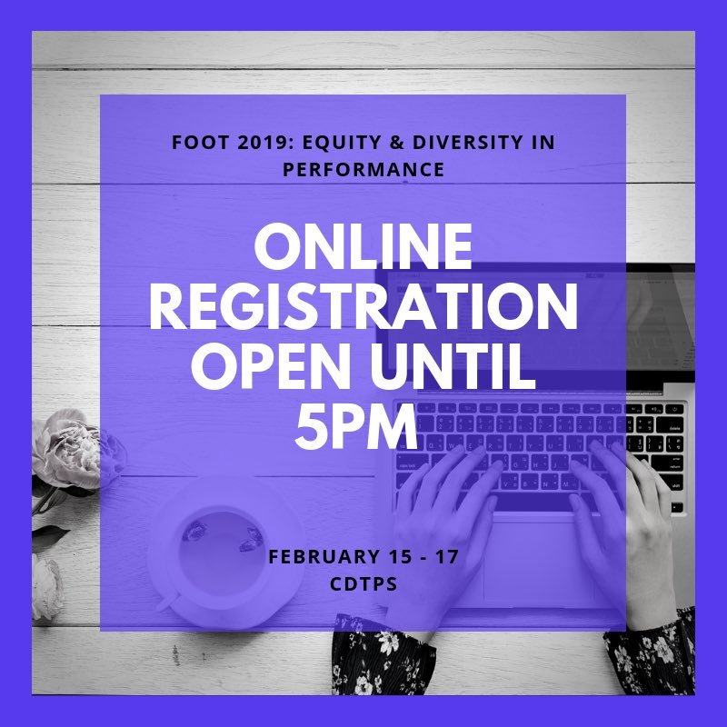 FOOT_conference's tweet photo. Thanks to everyone who has already registered for #FOOT2019 ! @cdtps_uoft #footconference https://t.co/tHSt3bJ6Xo