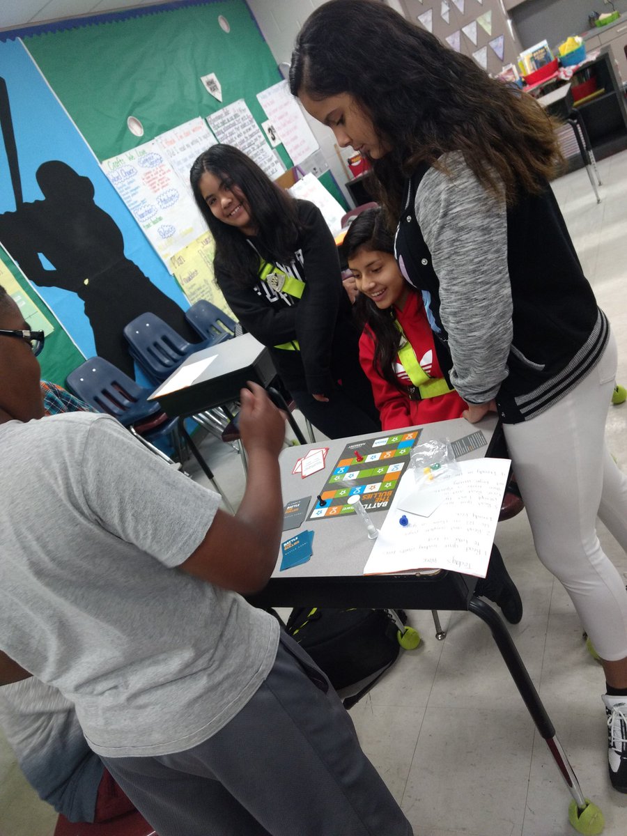 MirandHittmeier's tweet photo. Treating ourselves to a game of Battle The Bully! At first, they were NOT excited... Once we started playing, they don't want to stop!  
#buildingcommunity #nobullies #sanfordharmonykit @BurneyElem https://t.co/MrtlLLEMlX