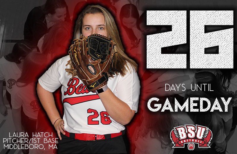 BSUsball's tweet photo. 🚨‼️The countdown is officially ON! Starting us off is Freshman pitcher/1st basemen LAURA HATCH....just 26 days until GAMEDAY in sunny Florida‼️🚨 #BSUsball #BearCountry #FLcountdown #YAbears https://t.co/rHu1oVWIWs