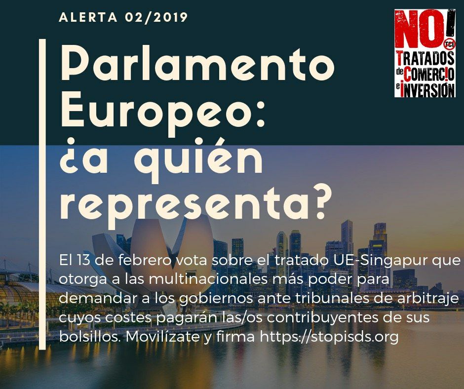 .<a href="/Europarl_ES/">Parlamento Europeo en España</a> Si lo que quieren es recompensar a las empresas multinacionales implicadas en casos de corrupción, fraude y lavado de dinero entonces voten a favor de UE-Singapur este miércoles. Si no #StopEUSIPA #STOPISDS