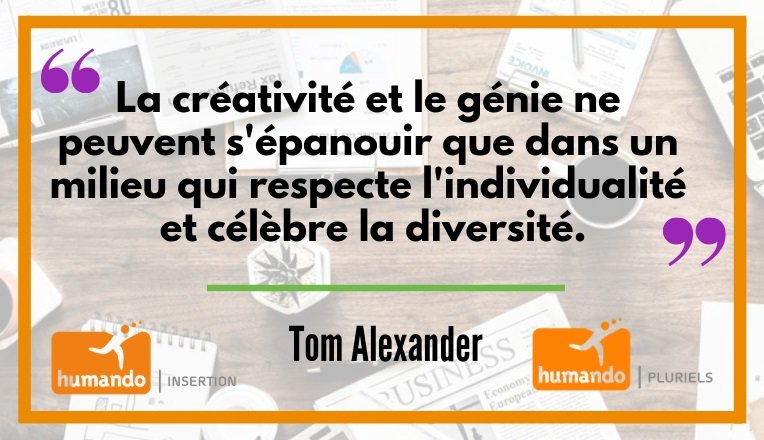 Humando_rh's tweet photo. L'écrivain américain Tom Alexander nous fait réfléchir sur l'importance de la diversité dans notre société. A méditer !
#MondayMotivation #diversité #TomAlexander https://t.co/orrQJcEZ6W