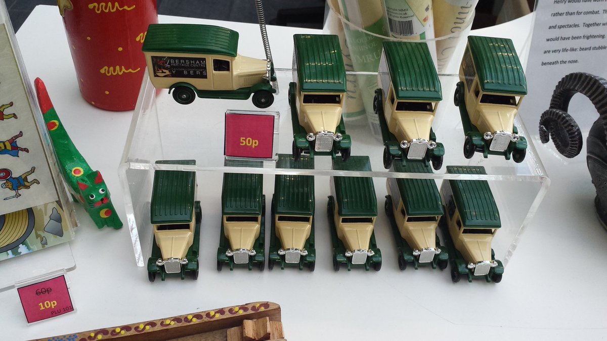 Amgueddfeydd Wrecsam / Wrexham Museums (@wrexhammuseums) on Twitter photo It's sale time in our museum shop!
We've got some lovely little Bersham vehicles reduced to the bargain price of 50p!
#wrexham #SaleTime #museums #Bersham
<a href="/wrexham/">Wrexham.com</a> <a href="/TownWrexham/">Wrexham Town Centre</a> <a href="/WrexhamHistory/">Wrexham History</a> It's sale time in our museum shop!
We've got some lovely little Bersham vehicles reduced to the bargain price of 50p!
#wrexham #SaleTime #museums #Bersham
<a href="/wrexham/">Wrexham.com</a> <a href="/TownWrexham/">Wrexham Town Centre</a> <a href="/WrexhamHistory/">Wrexham History</a>