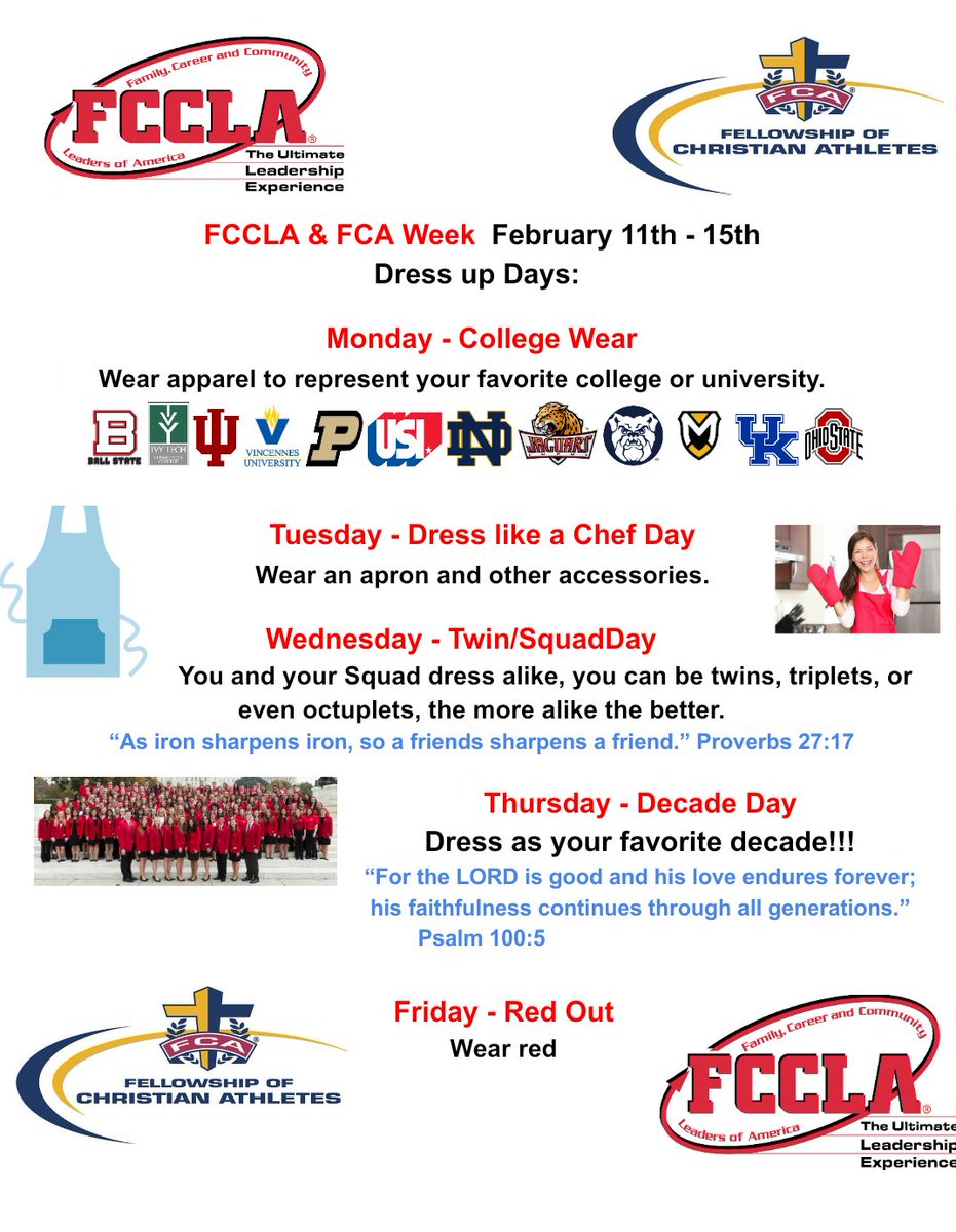 UC_MrsNunez's tweet photo. Don't forget your college apparel today. @FcclaUnion @UC_Principal https://t.co/BySX0DEMz1