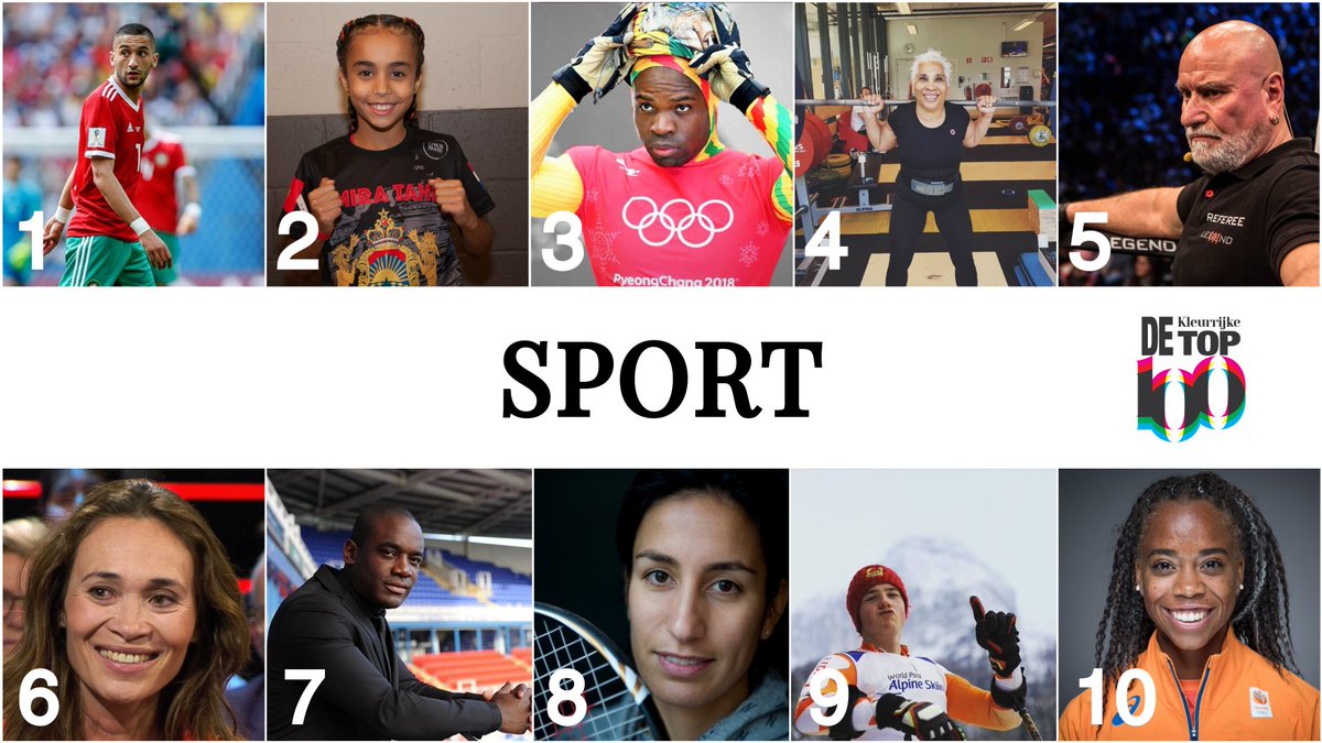 Je staat samen met andere topsporter in @kleurrijke100  dit jaar! <a href="/FrimpongAkwasi/">Akwasi Frimpong OLY</a> <a href="/BibianMentel/">Bibian Mentel</a> <a href="/BTevreden/">Brian Tevreden</a>  dekleurrijketop100.nl/top-100/sport/ #gefeliciteerd #WeAre #kleurrijke100
