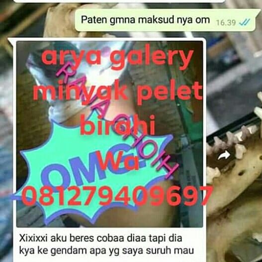 AryaPelet's tweet photo. "MINYAK PELET BIRAHI IBLIS"

Hanya untuk yang bernyali membuat pasangan/lawan jenis sange birahi, bukan untuk anak sekolah.

Di maharkan, berkhasiat tuah:
#Semua hal yang menyangkut urusan pelet/ pengasihan. https://t.co/60UOcZ2a1H