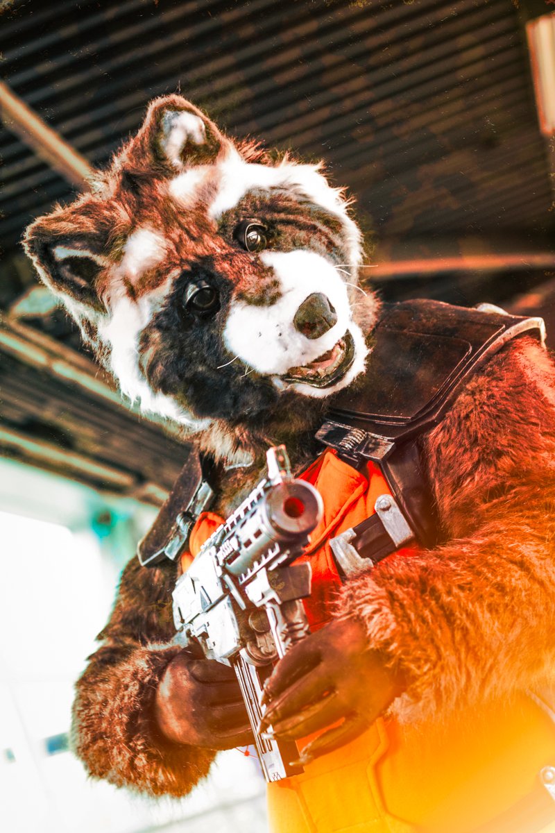 Fanboy30Cosplay's tweet photo. 'Ain't no thing like me, except me!'
I had the pleasure of photographing @LooneyLune Cosplay & his amazing Rocket Raccoon costume. I don't even know where to begin on a build at this level.
#rocketraccoon #gotg #guardiansofthegalaxy #halcon2018 #marvel #cosplay #trashpanda https://t.co/kHlp261KHf