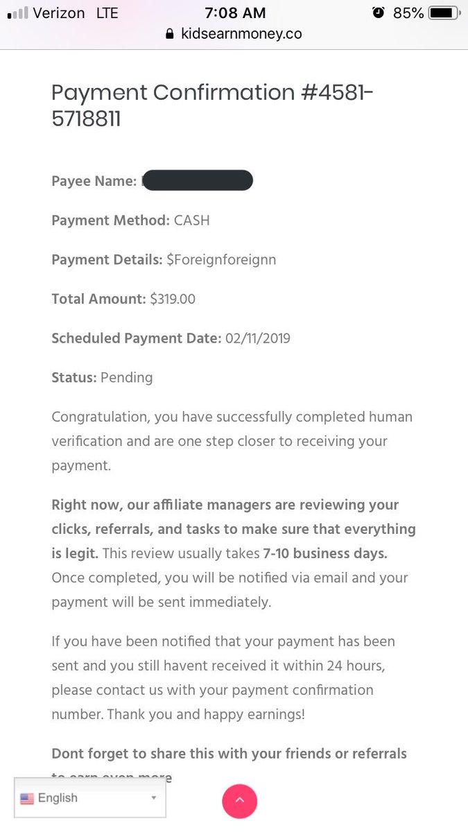 foreignnforeign's tweet photo. @KidsGetMoney My payment is still pending https://t.co/tKZODEbm3W
