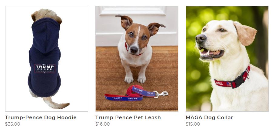 amundazaGT's tweet photo. @TheJenniferMac @bigredwavenow @YouTube And looking over at the official items over in @realDonaldTrump's store are great.  First 3 items are dog-related and the playing cards are a hilarious nice touch!

#MagaGear
#DonaldJTrump

P.S.  BTW, the Trey Groudy President JFK Jr. 'slip' was Greeeeeeeaaaaat! :D https://t.co/yEWOd5GENS