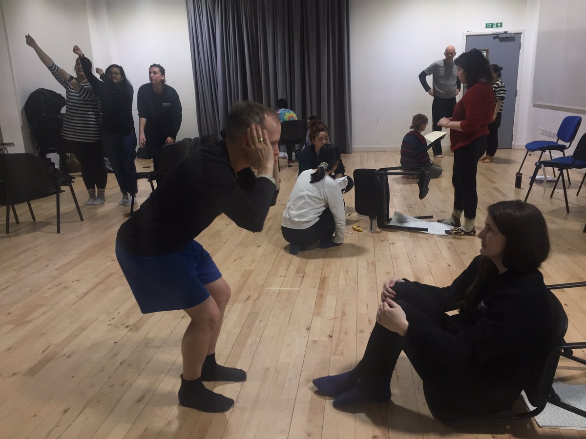 emmasaxa's tweet photo. Had a lovely morning leading a workshop for the #MAATP cohort @CSSDLondon on practical tools for thinking about dramaturgy while devising in an ensemble (which I’m forever trying to figure out) https://t.co/fohDsYgXl7