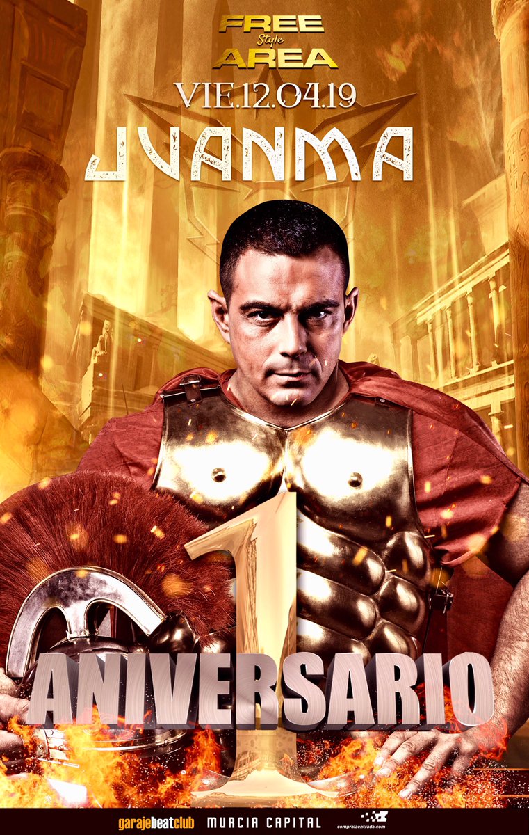 JumpStyleArea's tweet image. CONFIRMADO ✔️ @djjuanma para el próximo Viernes 12 de Abril en Murcia Capital en @garajebeatclub .
Teníamos muchas ganas de presentarlo! Compra tus anticipadas ahora y no esperes a que suban de precio, Últimos días de esta promoción de 10€ + CD de regalo compralaentrada.com/event/la-batal…