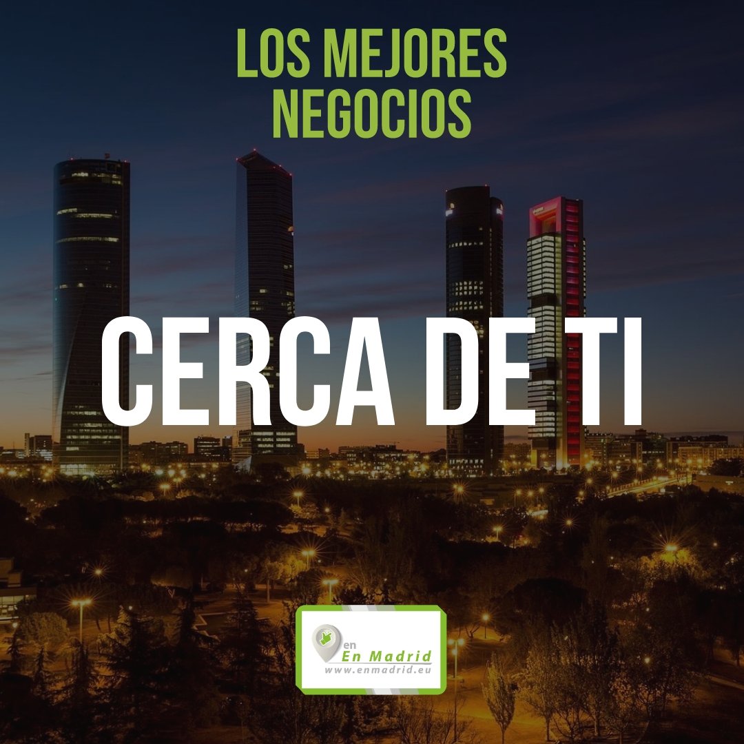 EnMadrideu's tweet photo. Los mejores negocios, solo EnMadrid...
.
.
.
#madridmemola #enmadrid #directorio #empresasenmadrid #negocios #anuncios #publicidad #mercado #comercio #madrid #spain #españa https://t.co/S8NH1foDHV