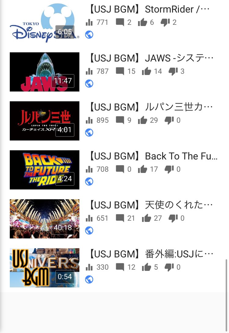 Usj Bgm Usj Bgmチャンネル 視聴回数ランキング 1位はチャンネル創設のキッカケ Back To The Future The Ride いつも視聴 応援していただきありがとうございます 今後も皆さんとusjのbgmの良さを共感していきましょう Usj Usjbgm