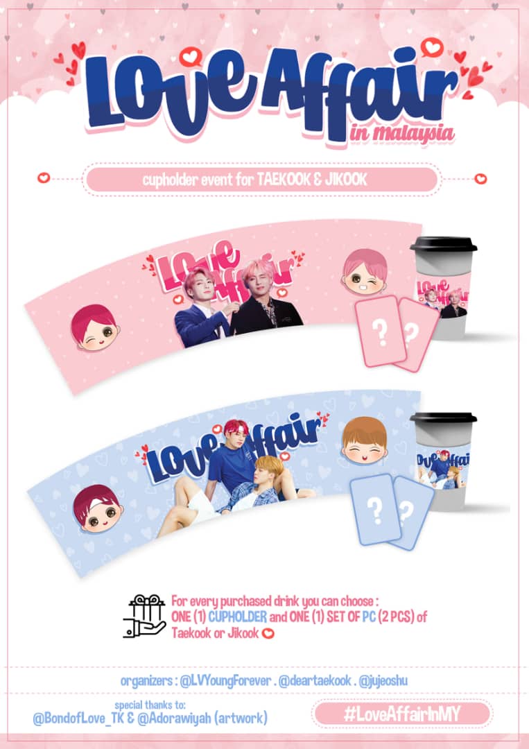 ddaenguboi's tweet photo. Hello Kedah ARMYs, we love to bring to you Taekook &amp; Jikook Cupholder event on this April. Check it out under this thread for more details about this event. 💜

Come and join us and lets meet again at Alor Setar 🤗

#LoveAffairInMY #ARMYsMusterinMY https://t.co/Vndk4oyeP9
