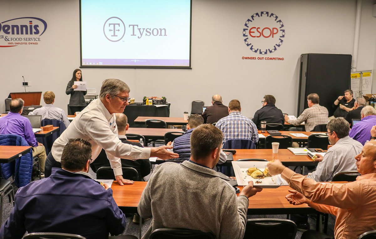 dennisknowsfood's tweet photo. Thank you to the team from @TysonFoods for sharing their products with us on Friday. Ask your Account Executive what they tried! #TasteTested #TeamDennis #Foodservice https://t.co/NXbbYiNAAg