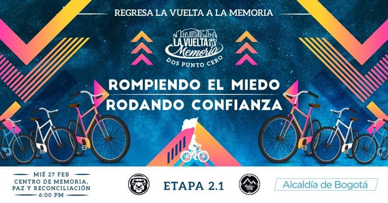 centromemoria's tweet photo. 🚲| #FelizLunes Vuelve nuestra gran #VueltaALaMemoria 🕊 un espacio en donde a través de la bici recorremos lugares históricos de la ciudad. ❤ Rompiendo el Miedo - Rodando Confianza 👉🏼https://t.co/New0slCTJX 🚴‍♂️🚵‍♀️ ¡Les esperamos! 👇🏼 https://t.co/Omvt9unt4U