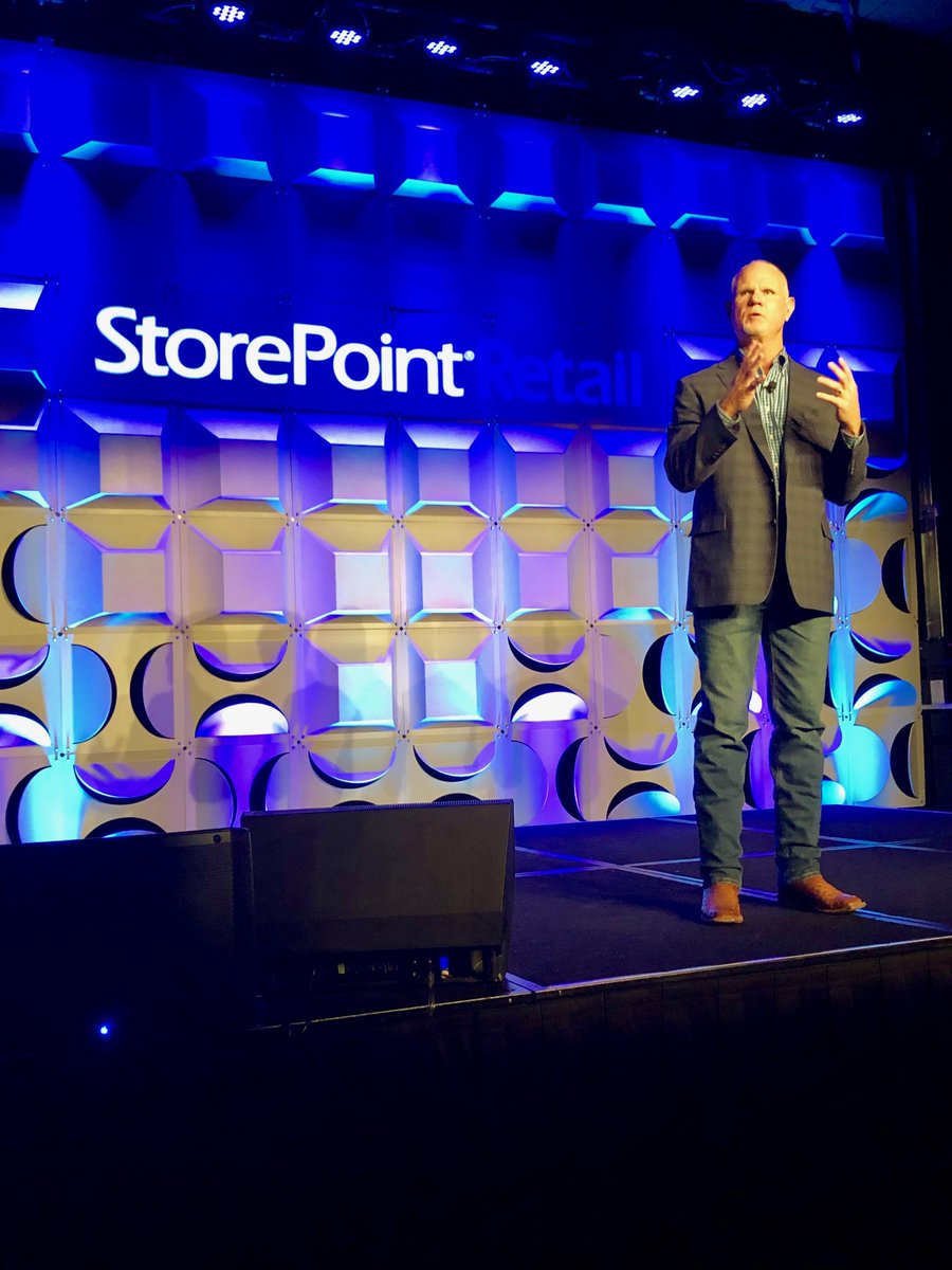 StorePoint Retail kicked off with an inspiring Keynote by @jimmorris6363. Never give up on your dreams! #dreammakers #spretail19
