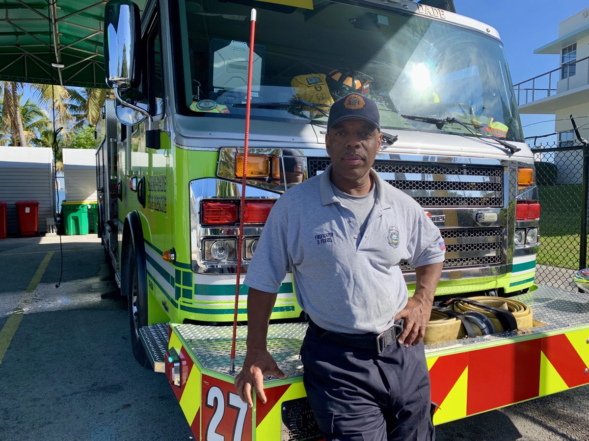 MiamiDadeFire's tweet photo. “What makes me most proud about my job is being able to make a difference for the greater good.” - #MDFR FF Dexter K. Ferrell. 

FF Ferrell has been with MDFR for 26 years &amp; currently works on #Engine27 A-shift. #BlackHistoryMonth2019 #AlwaysReadyProudToServe https://t.co/v4jlWvHfBW