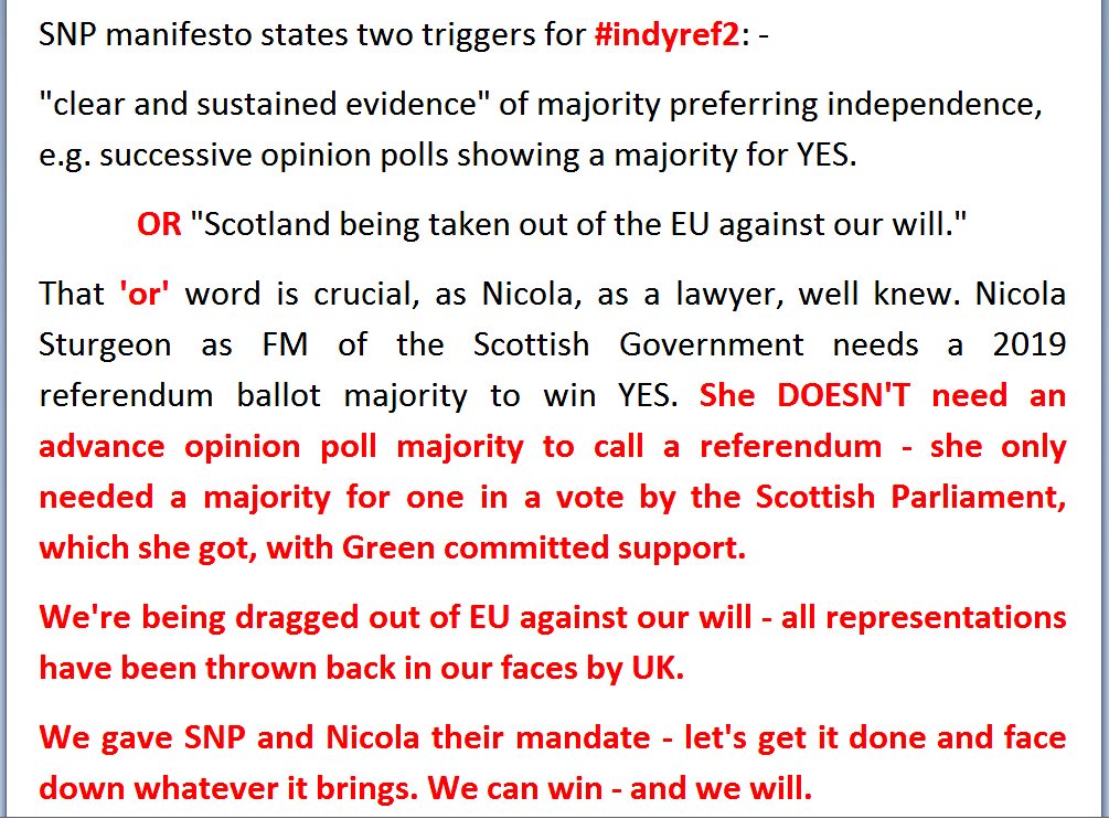 moridura's tweet image. I think the #Peoples_Vote is dead in the water.
I see no chance of a #general_election.
I think we're down to the stark polarity of #deal or #no_deal.
At this moment, I think there may(!) be a deal.
Either way, #Scotland's being dragged out of #EU against its democratic will.