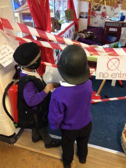 HPA_Philip_Lane's tweet image. The children arrived at nursery this morning to find a crime scene in The Three Bears Cottage. Someone has broken Baby Bears chair! The children had to investigate the clues to find the culprit...
#HPAPLEYFS #HPAPLNursery #HPAPLMystery