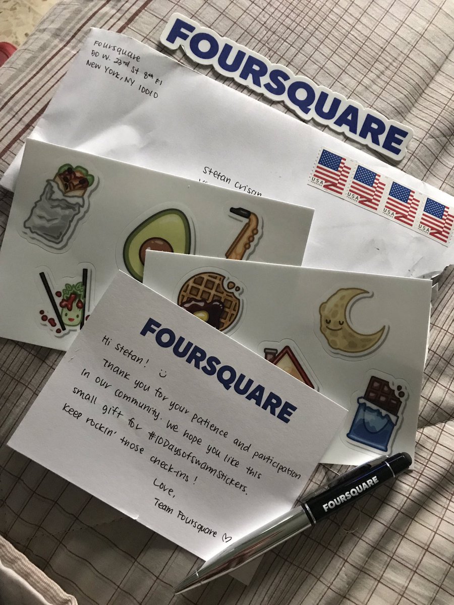 stefancrisan's tweet photo. Thank you so much to @SwarmApp for the little swag for the #10DaysOfSwarmStickers ๐๐๐ป๐I โค๏ธ em! https://t.co/rmi0vNCetj