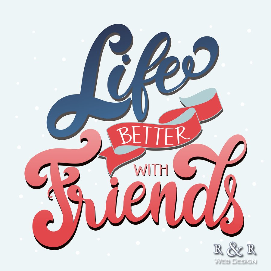 rrwebdesign's tweet image. Happy #NationalMakeAFriendDay! Life is better with friends!