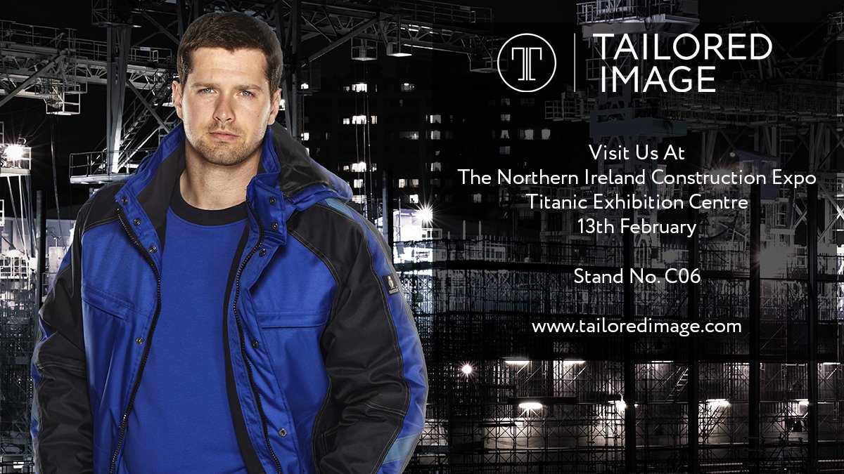 Comfortable, practical and stylish workwear on display at The Northern Ireland Construction Expo. This Expo in The Titanic Exhibition Centre will be presenting innovative solutions to the challenges facing the NI #construction industry. 
#ManufacturingExpoNI