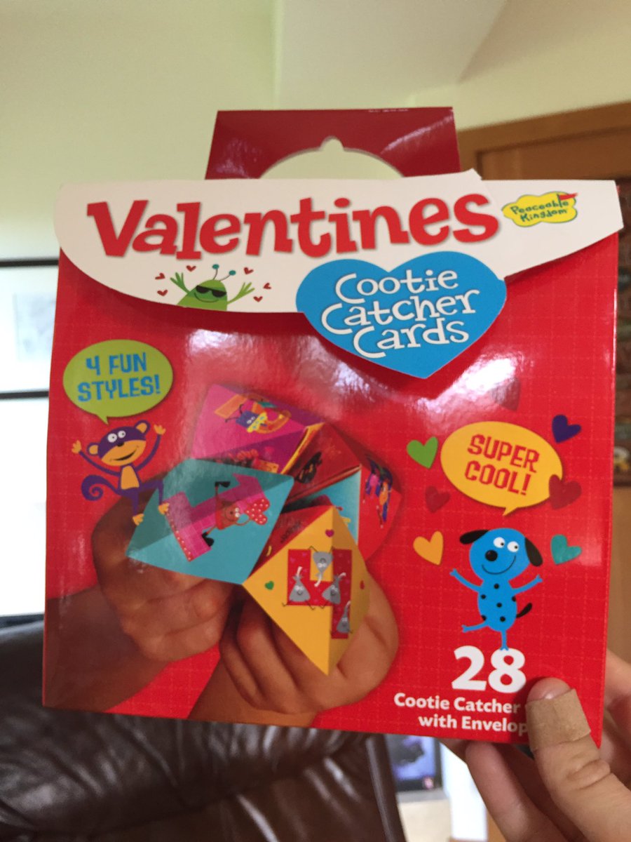 Fentons_Dad's tweet photo. Big shout out to @Peaceable_K local game company. We LOVE this product! Fun, original, convenient, beautiful. (Found a typo though: “lollypos” for “lollypops”). Thanks for making preparing Valentines a treat! https://t.co/nIFhq1ISah