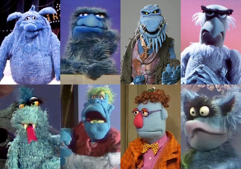 Blue Muppet Characters