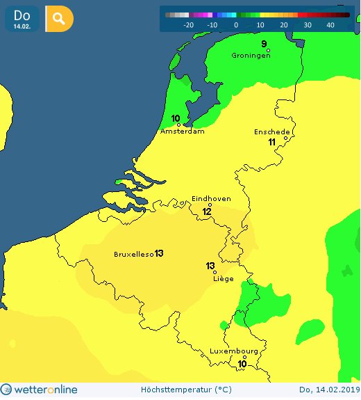 NoodweerBenelux's tweet photo. Liefhebbers van de eerste 15°C moeten donderdag in #België zijn. Weermodellen berekenen nu maxima rond 13°C en onderschatten daarmee wellicht een fractie de kracht van de #instraling. Lokaal 15°C is perfect mogelijk bij uitermate zonnig weer! Om 19:30 nieuwe livestream. ☀️ https://t.co/Rz6AjzbOdL