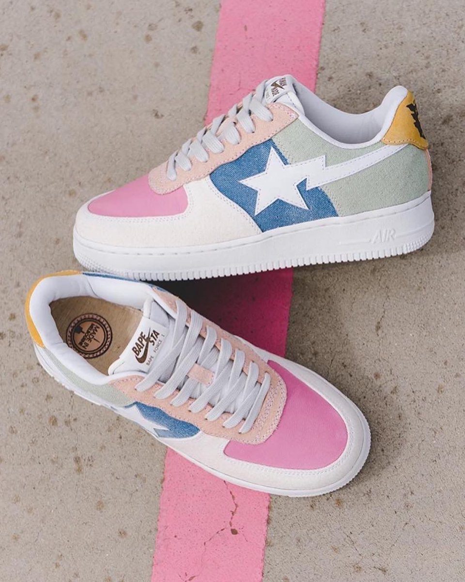 bapesta x nike air force 1