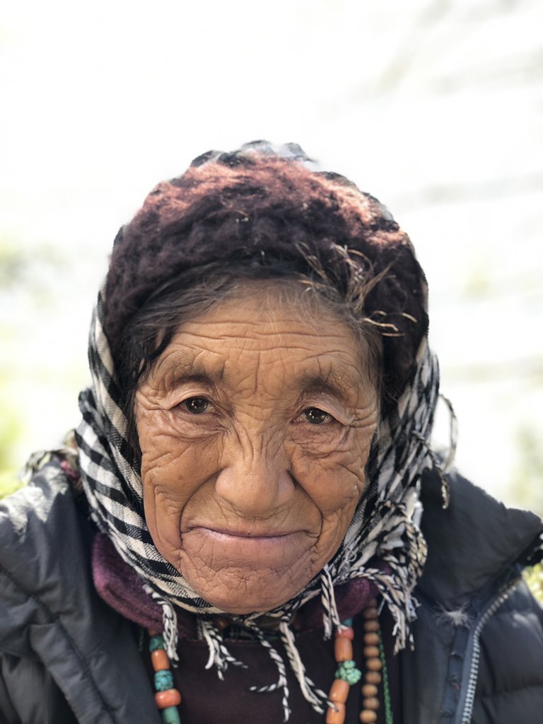 writeimtiaz's tweet image. Faces, prayer flags, pine tree #ShotOniPhone