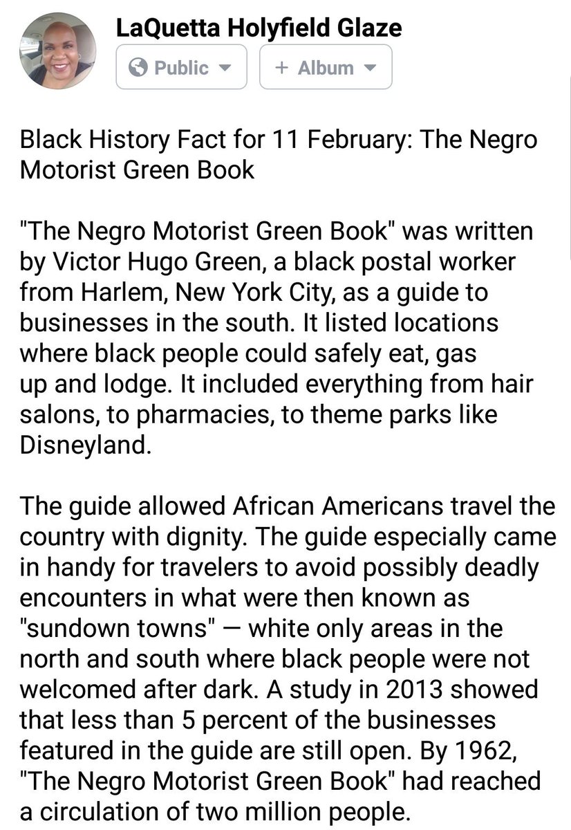 Facts for The Negro Motorist Green Book
